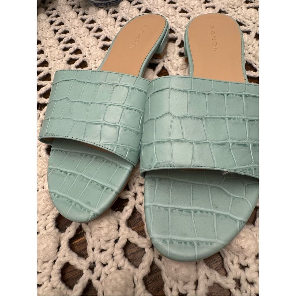 Stuart Weitzman Catherine Croc Effect Leather Sli… - image 2